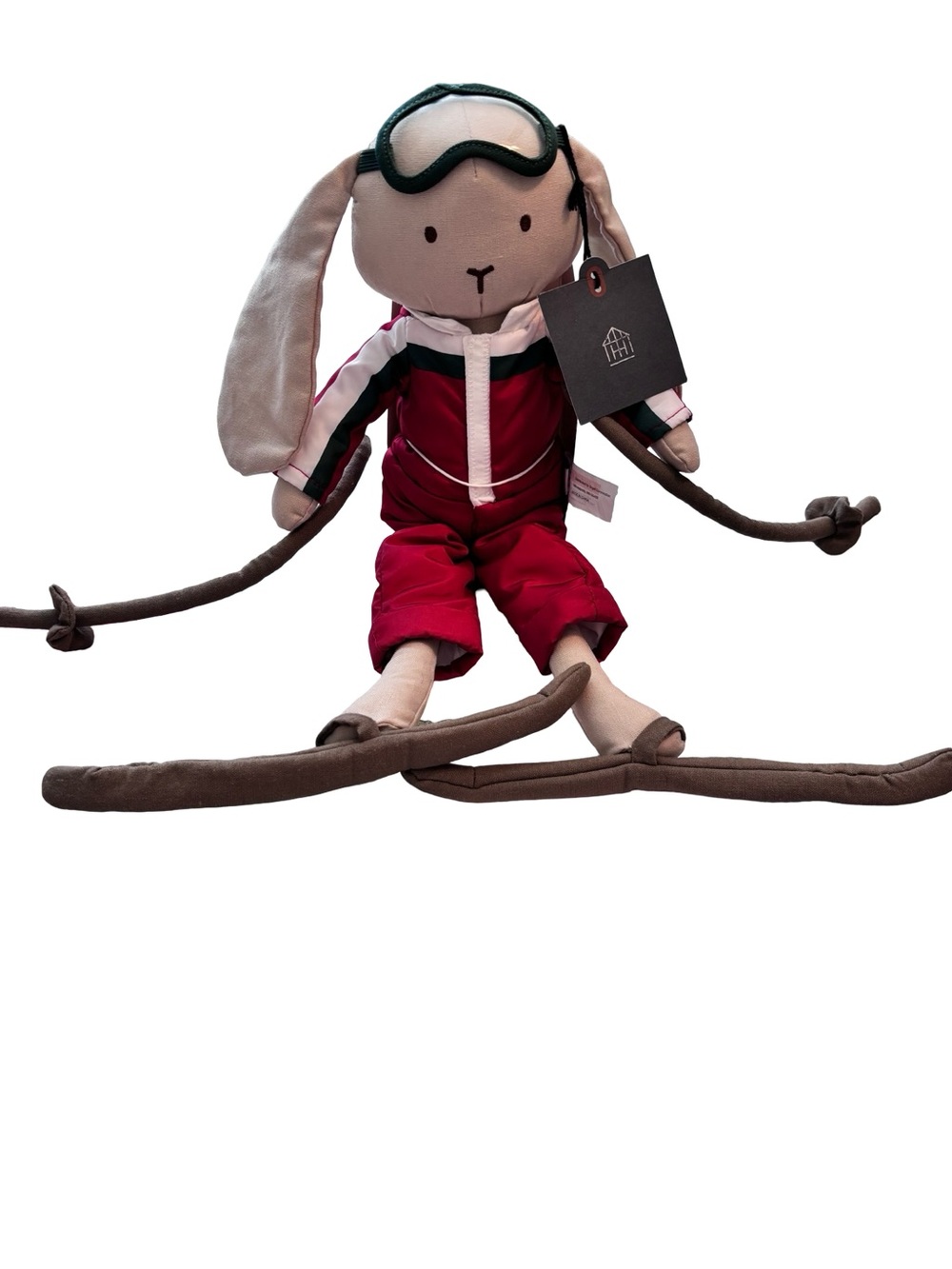Snow bunny ski bunny plush